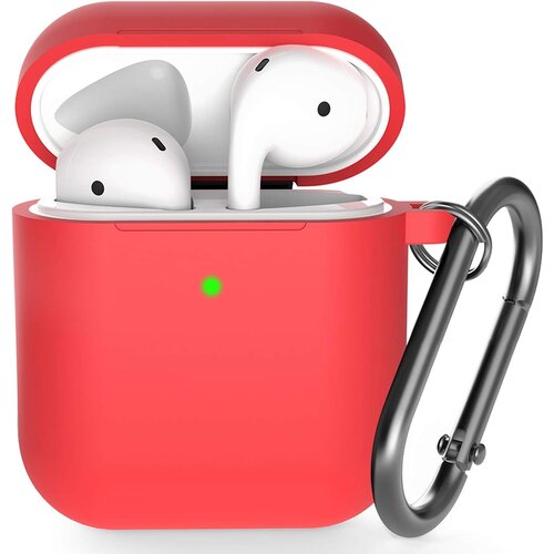 Venisymlis Silikonska torbica AirPods z obeskom za ključe, 360°C zaščitna prevleka, odporna na udarce, (22102532) Cene