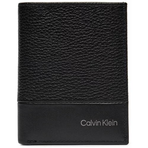 Calvin Klein Velika moška denarnica Subtle Mix Bifold 6Cc W/Coin K50K511667 Ck Black BEH