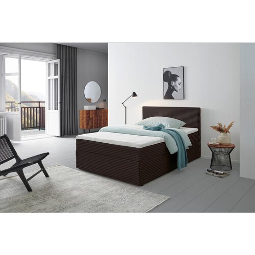 Livetastic POSTELJA Z VZMETNICO 140 cm x 200 cm , tekstil rjava Cene