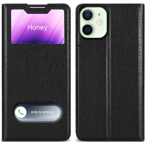 Cadorabo Ohišje, združljiv z Apple v kometu Black - Zaščitni pokrov z magnetnim zapiranjem, stoječo funkcijo in 2 gledanjem oken, (20694007) Cene