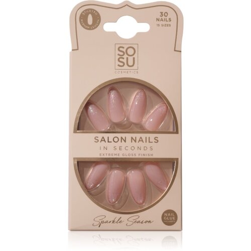 SOSU Cosmetics Salon Nails umetni nohti odtenek Sparkle Season 30 kos Cene
