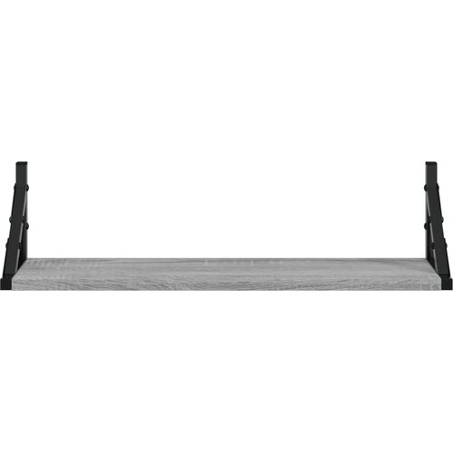  Zidne police 2 kom Boja sivog hrasta sonome 60x15x15,5 cm Slike