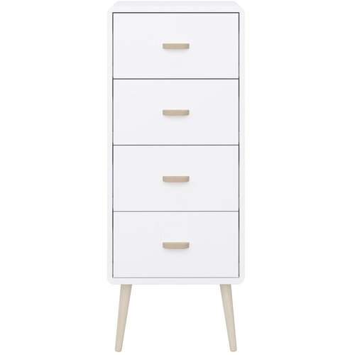 Tvilum Bijela visoka komoda 41x105 cm Mino - Slike