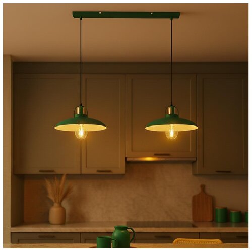  Brilagi - LED Luster na sajli FLAMENGO 2xE27/60W/230V zelena Cene