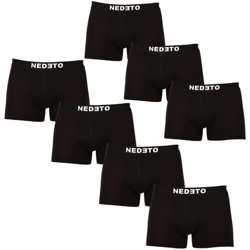 Nedeto 7PACK men's boxers black Slike