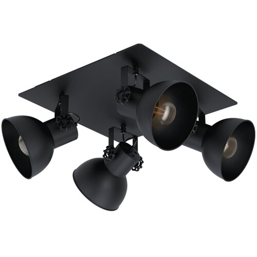 Eglo barnstaple stropna spot svjetiljka (160 w, crna, E27) Slike