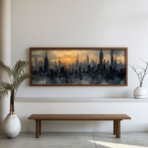 WALLXPERT FAH136-150 Multicolor Decorative Framed MDF Painting Cene