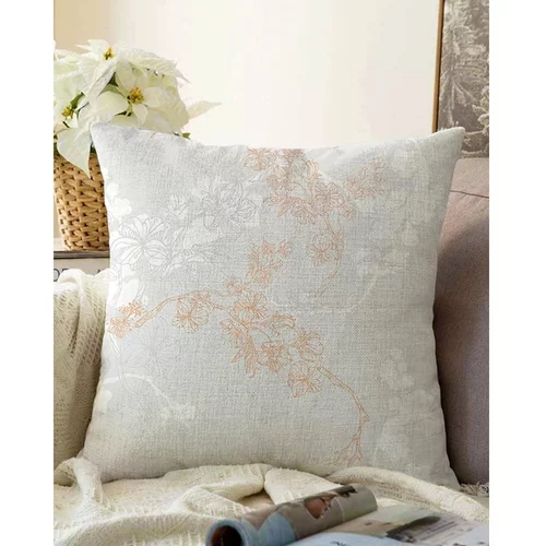 Minimalist Cushion Covers siva jastučnica s udjelom pamuka Bloom, 55 x 55 cm