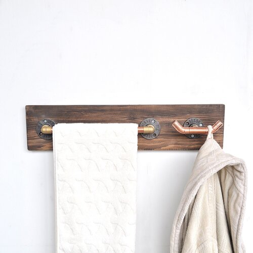 Hanah home Držač peškira Cop012, 60x14x8 cm, Boje oraha Cene