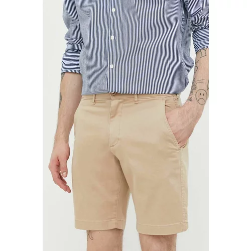 Abercrombie & Fitch Kratke hlače moški, bež barva
