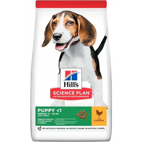 Hill’s Science Plan Puppy <1 Medium s piščancem - 14 kg