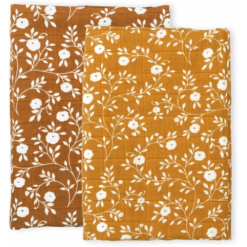 A Little Lovely Company Muslinasti plenici, blossom – caramel – 2 kosa Cene