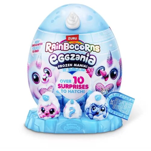 Zuru Rainbocorns Eggzania presenečenje jajce z interaktivno pli&amp;scaron;asto igračo &amp;ndash; zimski prijatelji Slike