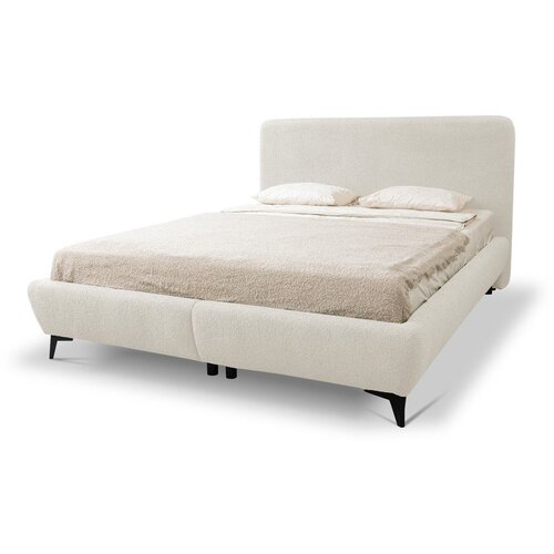 Makamii Bež tapecirani bračni krevet s prostorom za odlaganje s podnicom 180x200 cm Makapu &amp;ndash; Slike