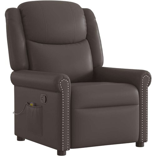 Maison Chic Masažni stol - Relax naslanjač rjavo sijoče umetno usnje, (22134912) Cene