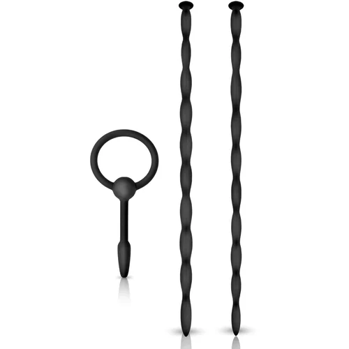 Nmc Knot-Knot 3in1 Silicone Urethral Sounding Kit II Black