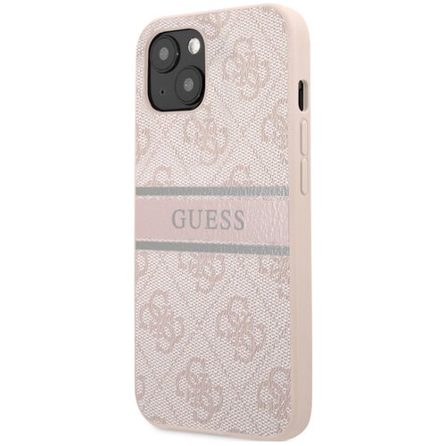 Guess Trdo ohi&amp;scaron;je za Apple iPhone 13 Mini PU 4G Stripe, Roza, (21244285) Slike