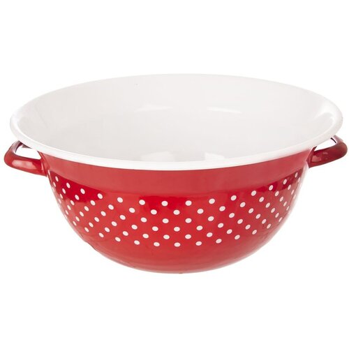 Orion TECKA rdeča emajlirana kuhinjska posoda s pikami 34 cm, 9 l, (5000019633) Cene