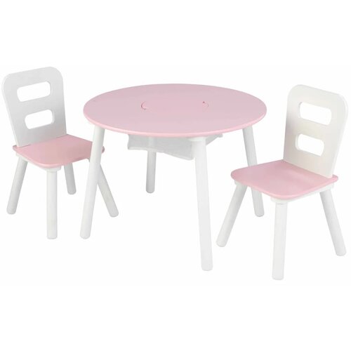 Kidkraft Komplet okrugli sto i dve stolice roze Slike