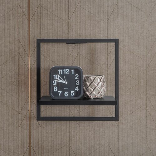 Hanah home kare - black black wall shelf Cene