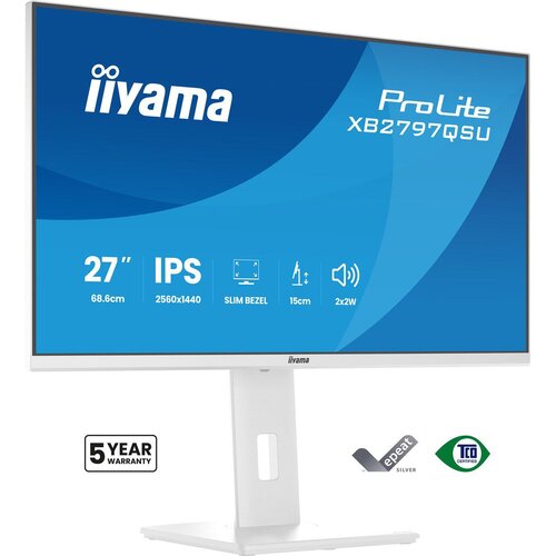 Iiyama ProLite XB2797QSU-W1 computer monitor 68.6 cm (27) 2560 x 1440 pixels Quad HD LED White Cijene