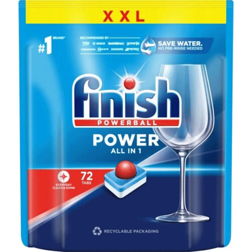 Finish Tablete za ma&amp;scaron;inu za pranje suđa Power, 72 komada Slike