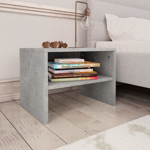 Maison Chic Dvo delni komplet Nočne omarice - Nočne mize betonsko sive 40x30x30 cm iverna plošča, (21688906) Cene