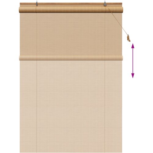  Zavjese i sjenila Svijetlosmeđa 150 x 220 cm bambus Slike
