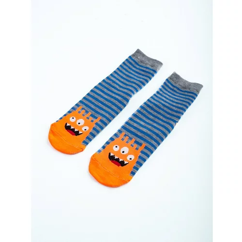 TRENDI Non-slip Striped Monster Socks For Kids