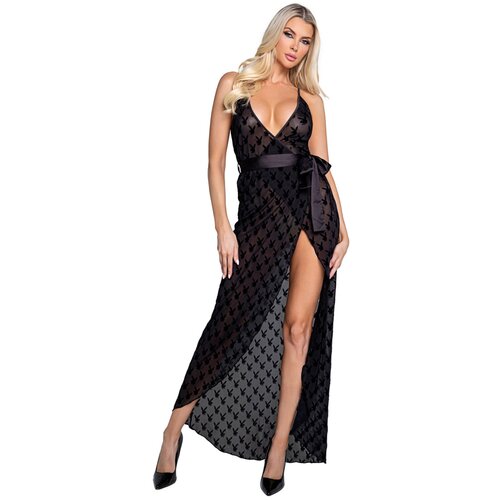 Playboy Lingerie Bunny Noir Slip Dress Cene