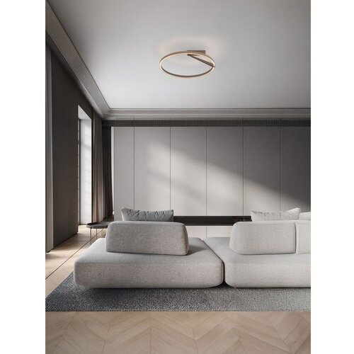 Nova Luce Aluminijasta LED zatemnitvena stropna svetilka v rožnato zlati Tilia &amp;ndash; Slike
