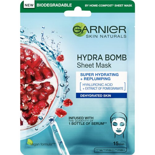 Garnier skin naturals tissue mask - moisture + aqua bomb maska za lice u maramici Cene