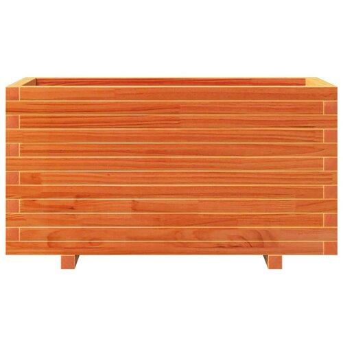 vidaXL Vrtno cvetlično korito vo&scaron;čeno 90x40x49,5 cm trdna borovina Cene