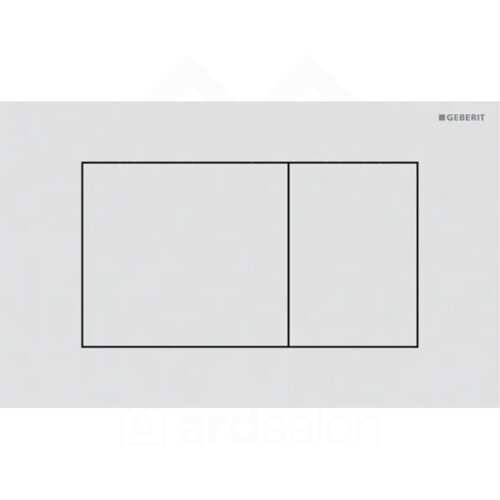 Geberit Sigma40 Square Tipka za dvokoličinsku tehniku ispiranja bela mat easy-to-clean 115.629.JT.1 Cene