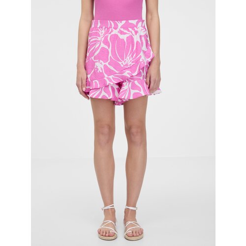 Orsay Women's Pink Ruffle Shorts - Women's Cene