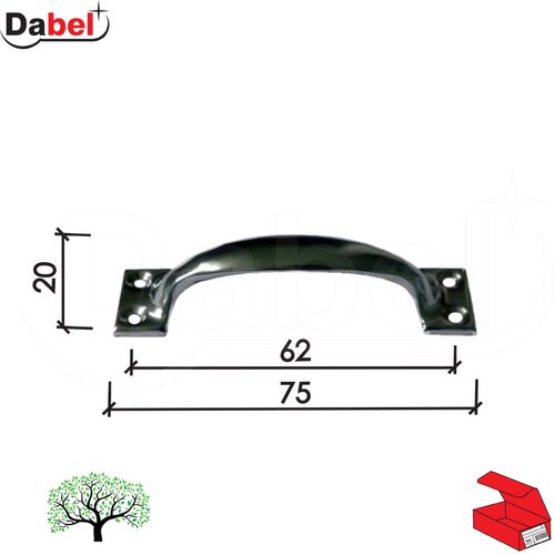 Dabel rukohvat za nameštaj RU5 75mm q 0101532 Slike