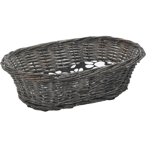  3-dijelni set ko&amp;scaron;ara za mačke s jastucima sivi 47x34x60 cm vrba Slike