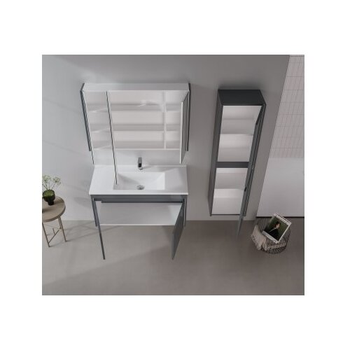 Hanah home Kupatilski ormarić sa umivaonikom i ogledalom (2 komada) Arno 100 763 Cene