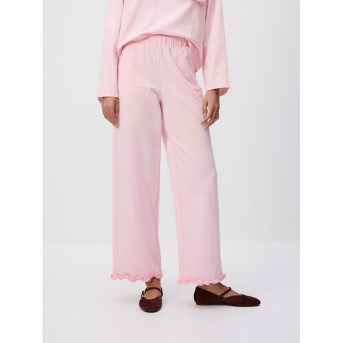 Reserved LADIES` TROUSERS - pastelnoružičasto Cijene