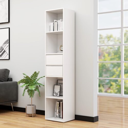 The Living Store Knjižna omara bela 36x30x171 cm iverna plošča - Knjižna Omara, (21436516) Cene