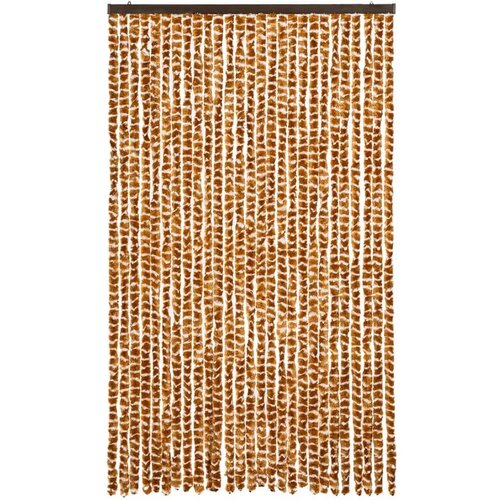 VidaXL Zastor protiv muha oker-bijeli 118 x 220 cm od &amp;scaron;enila Slike