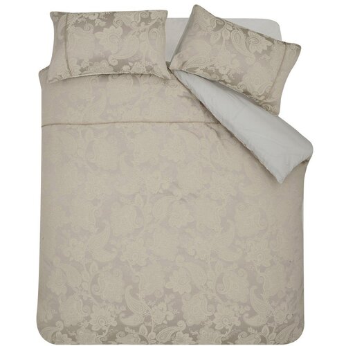 Catherine Lansfield Svjetlo smeđa posteljina za bračni krevet/za produženi krevet od jacquarda 230x220 cm Opulent Jacquard &amp;ndash; Slike