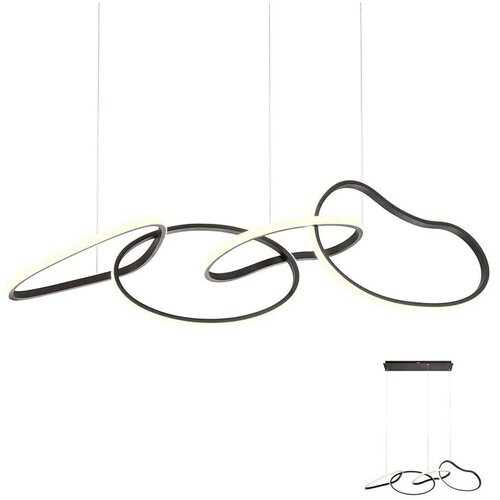 redo 01-2596 - led prigu&scaron;iva viseća lampa na sajli bias LED/87,4W/230V 3000K crna Cene