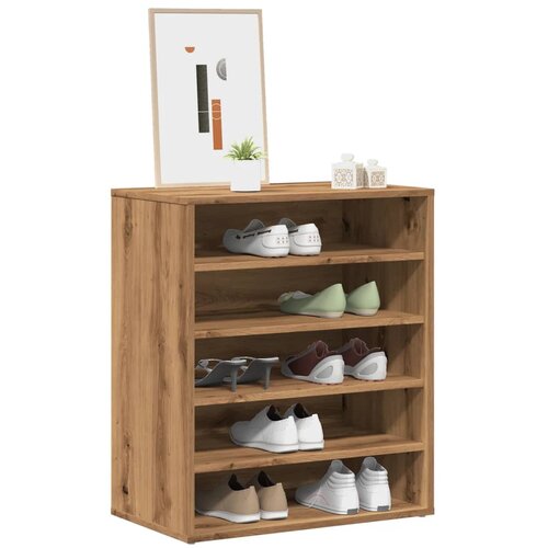 vidaXL Omarica za čevlje artisan hrast 60x35x70 cm inženirski les Cene