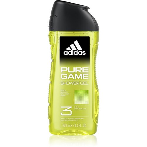 Adidas Pure Game gel za prhanje za obraz, telo in lase 3v1 250 ml Cene