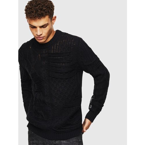 Diesel Sweater - KBRIGLY PULLOVER black Cene