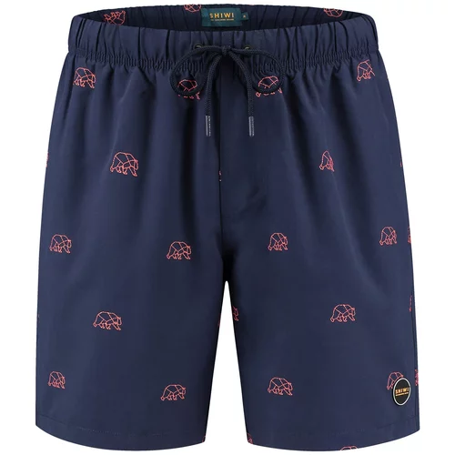 Shiwi Kratke kopalne hlače temno modra / roza