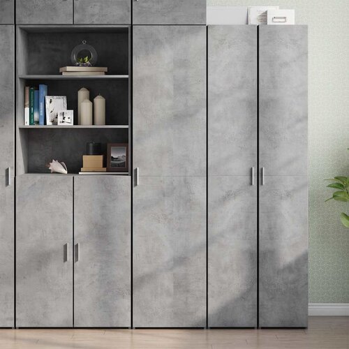  Visoka komoda siva betona 45x42,5x185 cm od konstruiranog drva Cijene