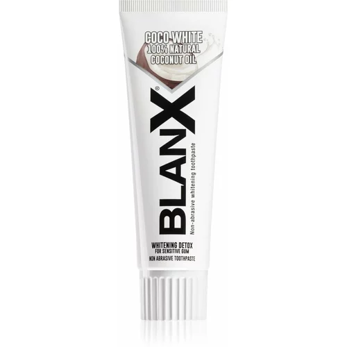 Blanx White Detox Coconut zobna pasta za beljenje zob s kokosovim oljem 75 ml