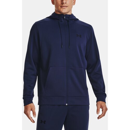 Under Armour Sweatshirt UA Armour Fleece FZ Hoodie-NVY - Mens Slike